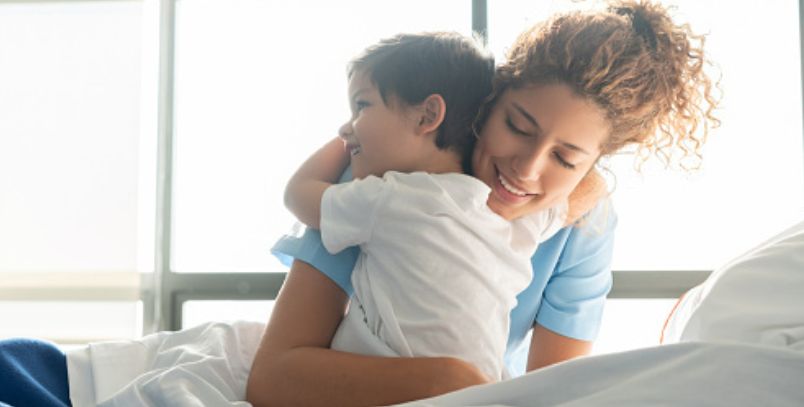 Mother and Child in Hospital