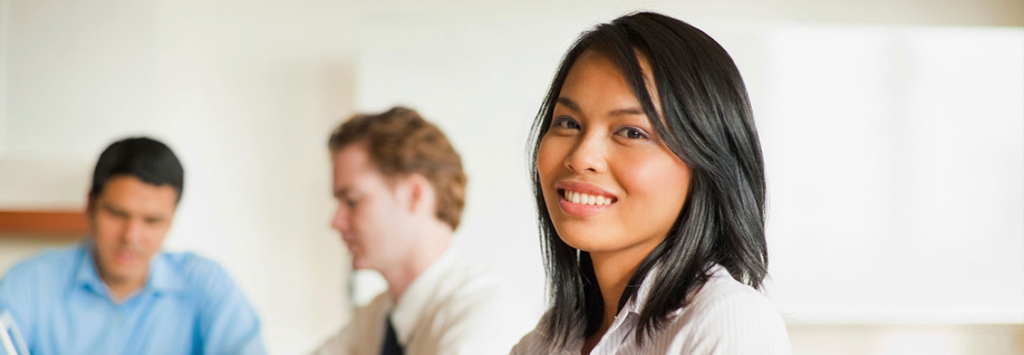 Employees in a meeting 