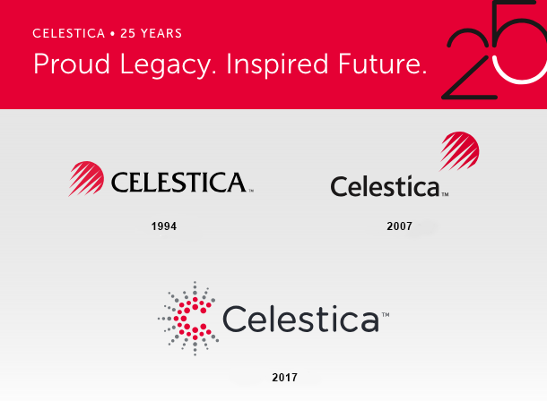 Celestica logos through their changes&nbsp;
