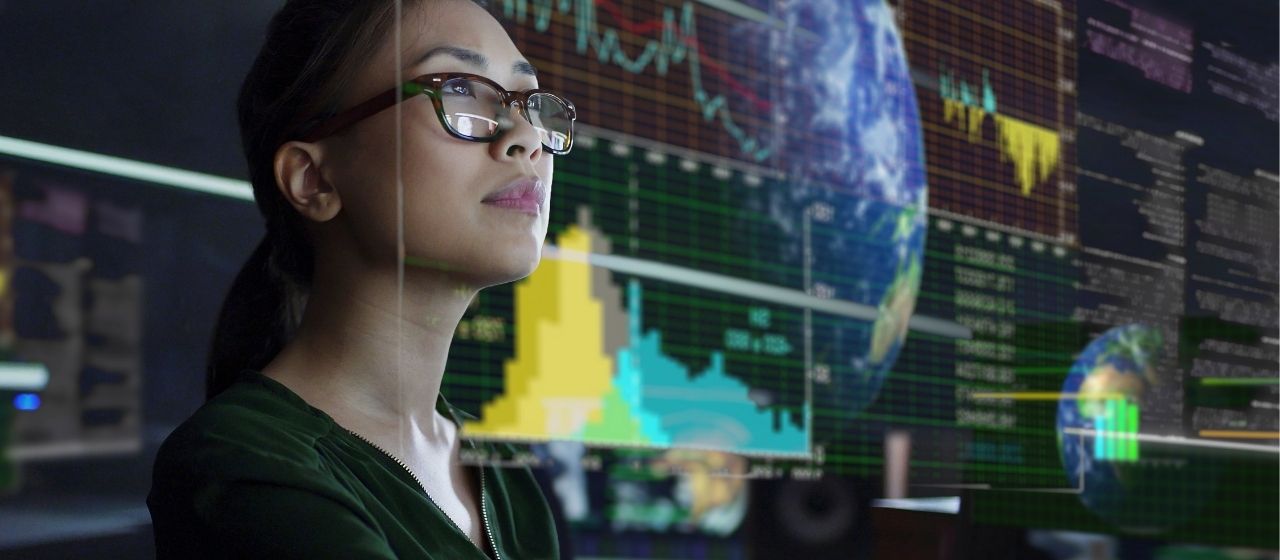 Woman Looking at Screen